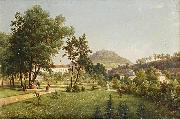 Ernst Gustav Doerell, A View of the Doubravka from the Teplice Chateau Park